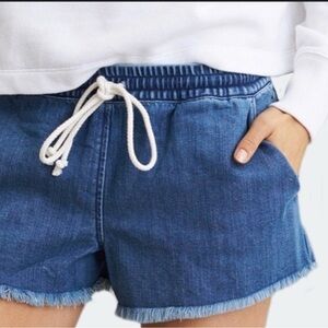 AERIE JEAN PULL ON DRAWSTRING SHORTS